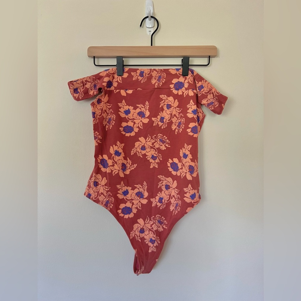 Free People Off The Shoulder Bodysuit (Open Back)